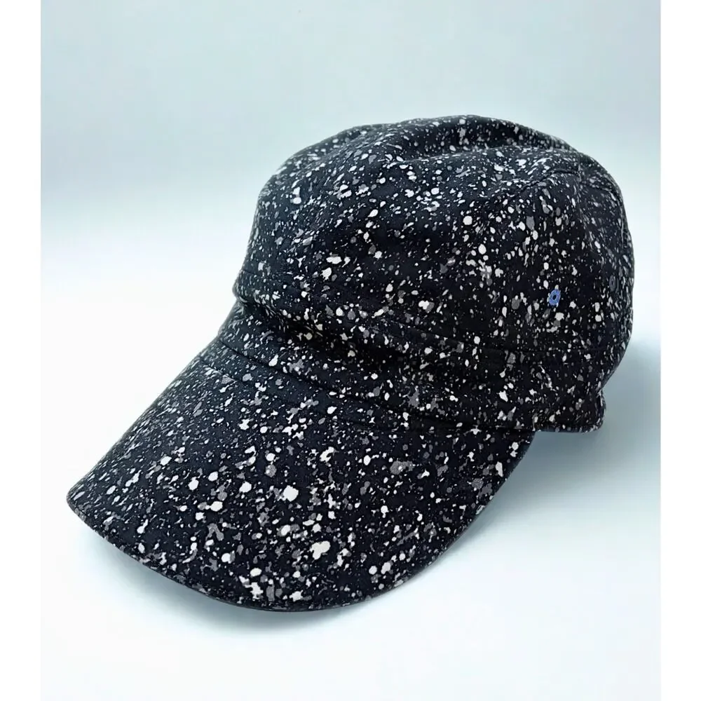 Lululemon Race To Place Run Hat 2.0 Black White Splatter EUC Adjustable - Picture 5 of 15